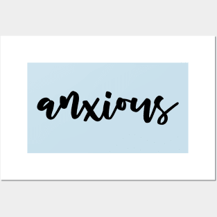 Anxious Script - Mental Health Posters and Art